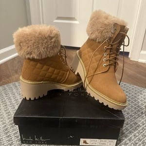 Nicole miller tie up bootie